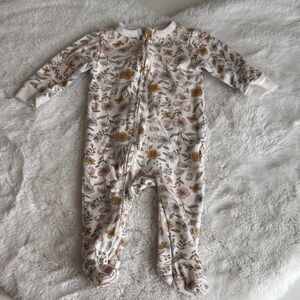 Floral Footed One-Piece